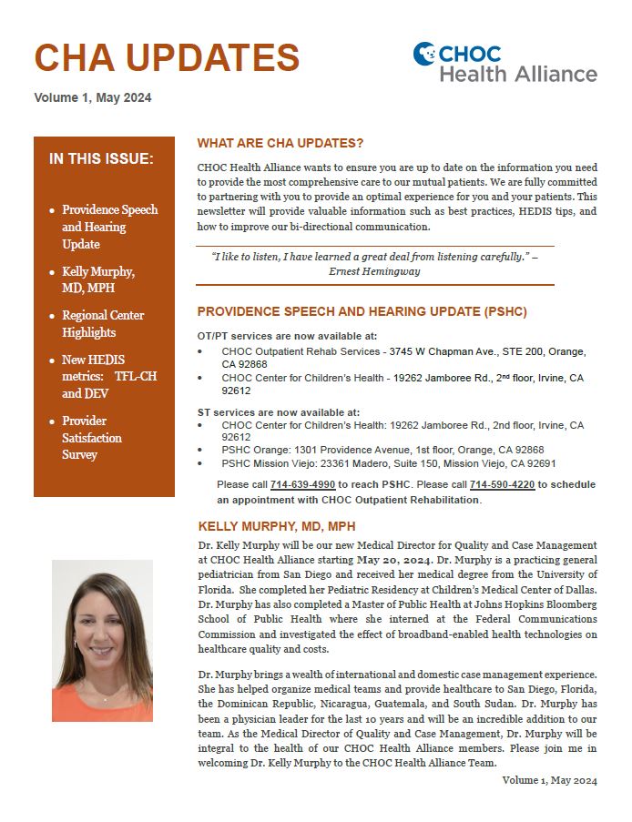 Provider Newsletter